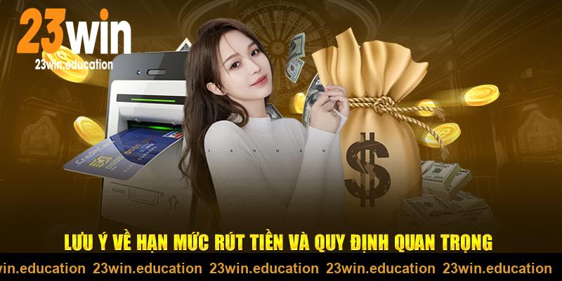 Lưu ý về hạn mức rút tiền 23win và quy định quan trọng