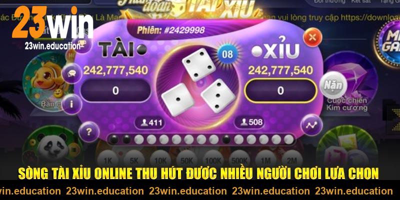 Sòng tài xỉu online tại 23win thu hút người chơi