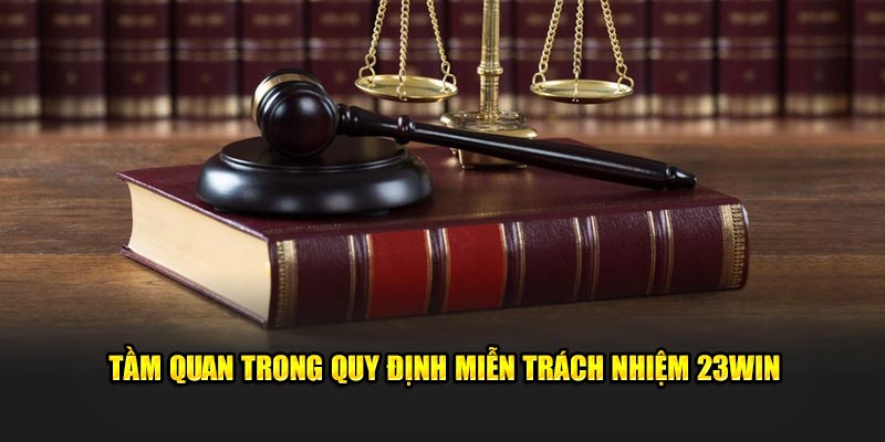 Tầm quan trong quy định miễn trách nhiệm 23WIN