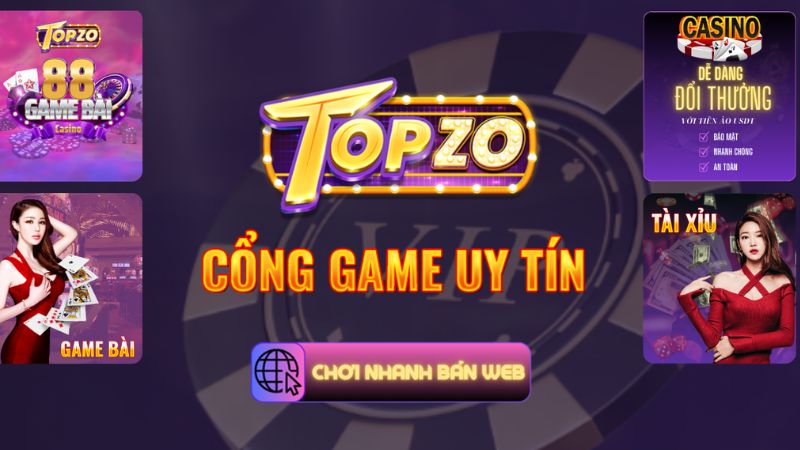 Topzo thường xuyên tổ chức các chương trình khuyến mãi tặng thưởng cho người chơi